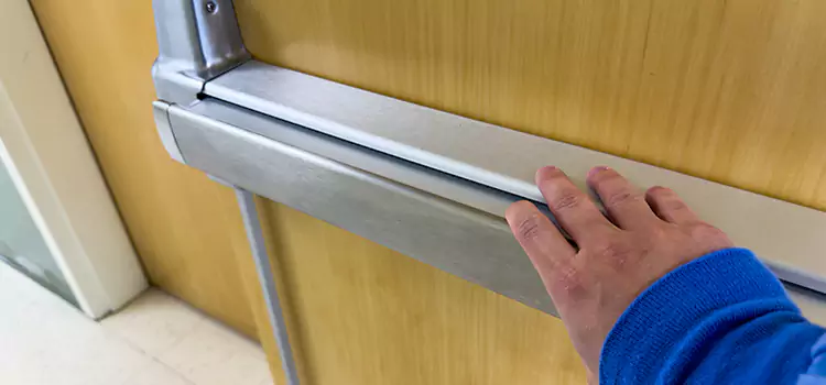Installing a Push Bar on a Door Post Falls